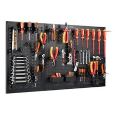 45pc Tool Pegboard - VonHaus Shed and Garage Wall Storage Tool Board