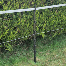 3FT ELECTRIC FENCE POLY POST Plastic Fencing Stake 108cm Tall - Black x10