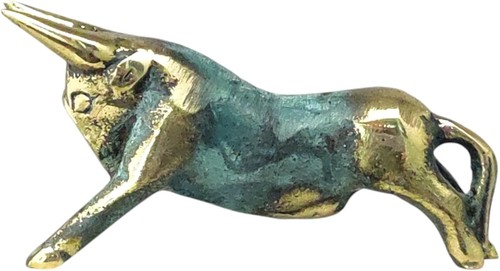 Bronze bull statue minoan - bronze,