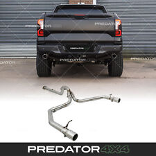 RAPTOR STYLE TWIN EXIT CAT BACK EXHAUST SYSTEM FOR FORD RANGER T9 BI TURBO 2023+