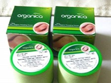 Organica Eyebrow Hair Remove Cotton Threading Threads Antibactrial 2 Spool Green