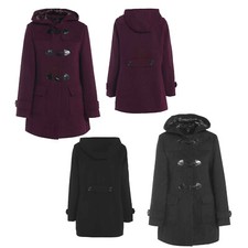 LADIES DUFFLE WOOL COAT WOMENS