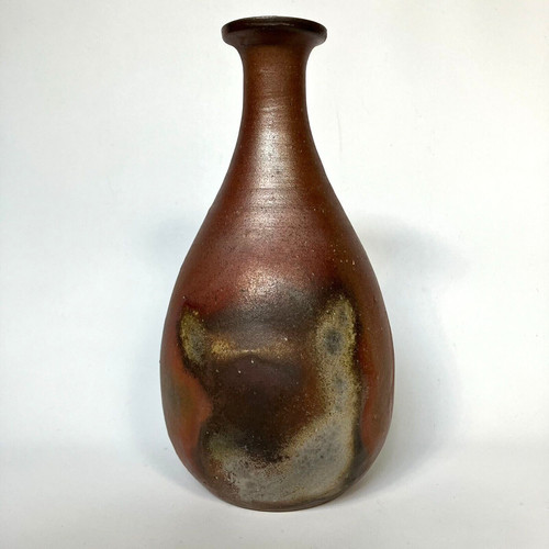 Bizen ware teardrop bud - bizen, vase