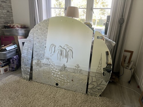 Large ornate etched - etched, and