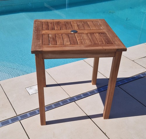 70cm teak square circular - 70cm,
