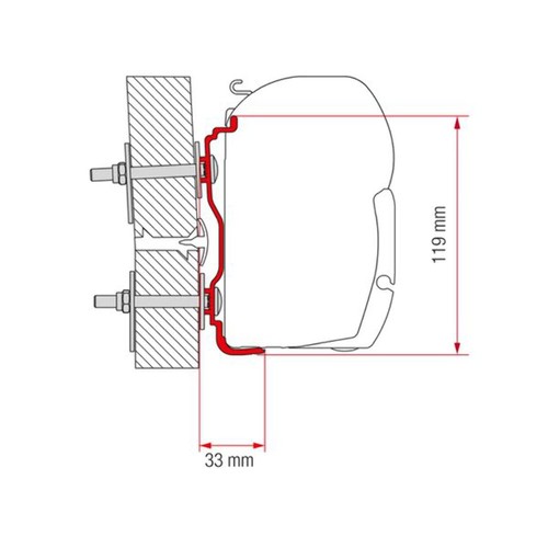 Fiamma adapter hymer 2016 300 - hymer,