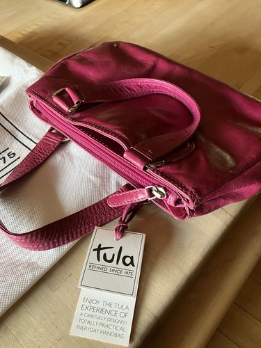 Tula leather handbag pink - leather,