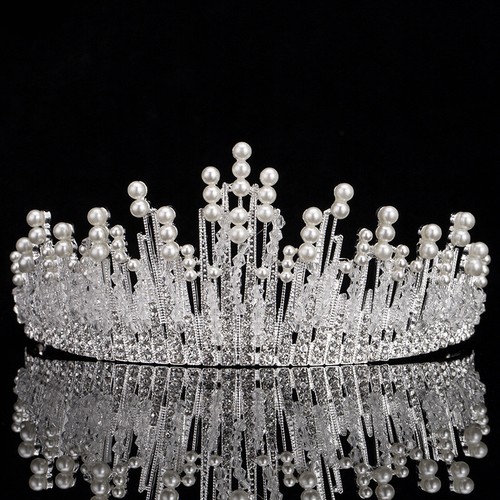 Luxury pearl crystal - crystal, tiara