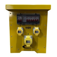110V Step Down Transformer 5KVA Continuous with 2x16A and 1x32A Sockets