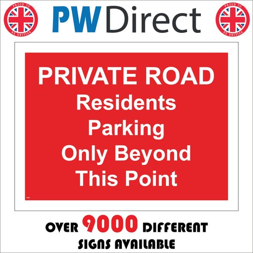 Sign private road residents - sign,