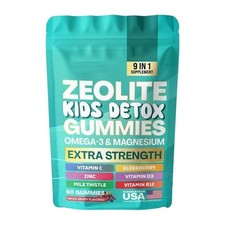 Zeolite Kids Detox Gummies Mixed Berry Flavored All-in-One 60 Gummies~