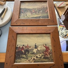 Pair Vintage Style Fox Hunting