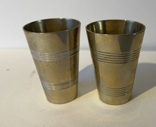 Antique Victorian Loftus 1/4 Gill Measuring Cup Brass