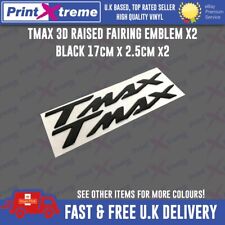 TMAX SIDE Fairing Badge EMBLEM Sticker raised 3D PLASTIC GEL LOGO 500 560 BLACK