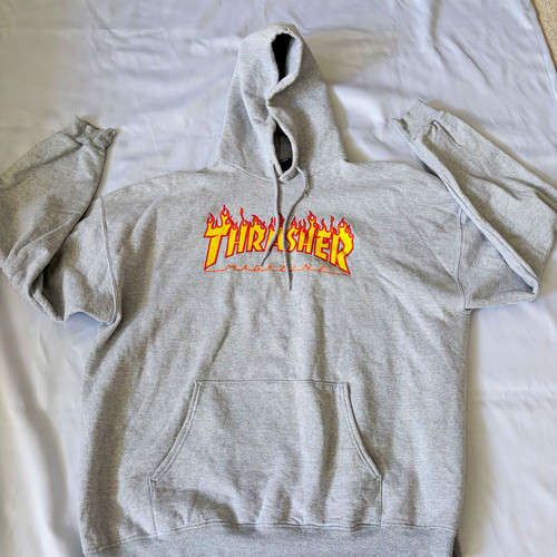Thrasher flame logo fleece - flame,