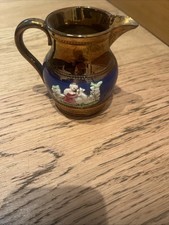 Antique Copper Lustre Milk Jug