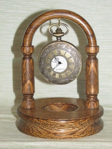 Wooden pocket watch stand - wooden,