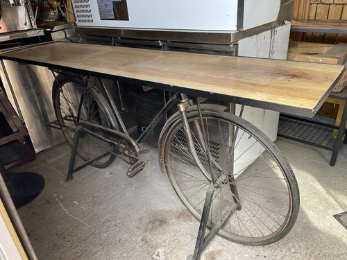Retro bike console table - retro,