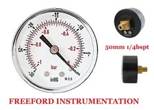 Vacuum Gauge -30*Hg & -1/0 Bar