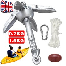 Kayak Canoe Jet Ski Sup Paddle Board Folding Grapnel Anchor Kit 1.5kg with Rope