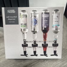 Spirit Optic Wall-Mounted Painted Shelf Alcohol Dispenser for Home Bar/Man Cave