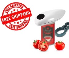 One-Touch Electric Can Opener – Smooth Edge Auto Jar Opener for Seniors Grip Too