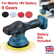 8-Gear Cordless Electric Car Buffer Polisher for Makita Battery Orbital Polisher