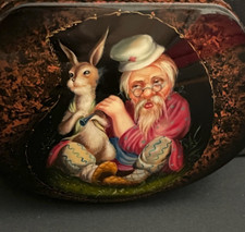 Box Signed Paper Mache &