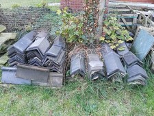 Roof ridge tiles black suit slate roof 50 plus