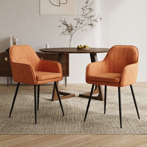 2pcs dining chairs velvet - 2pcs,