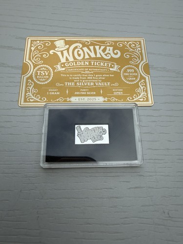 Wonka bar gram 999 fine - gram,