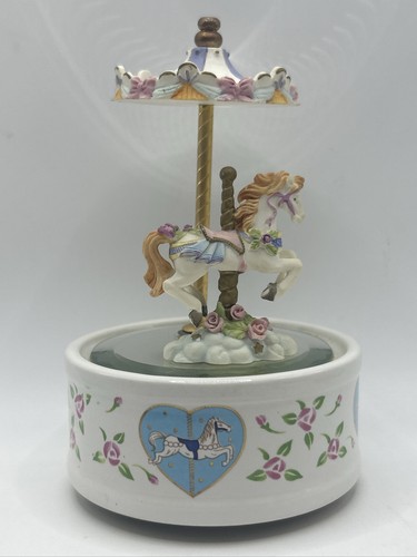 Porcelain carousel horse music - carousel,