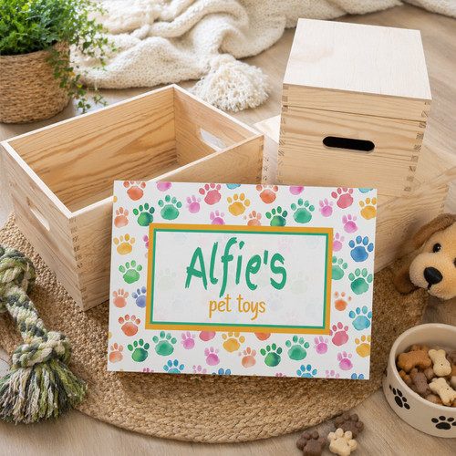 Personalised wooden pet toy - personalised,