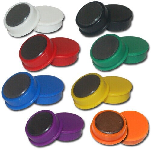 Strong 25mm round - whiteboard, &