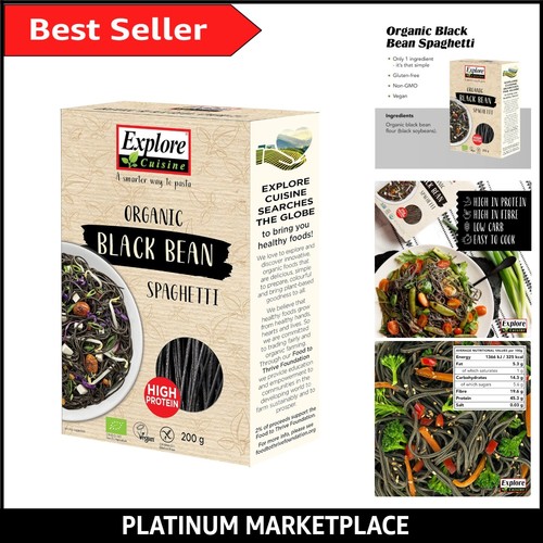 Organic black bean spaghetti - black,