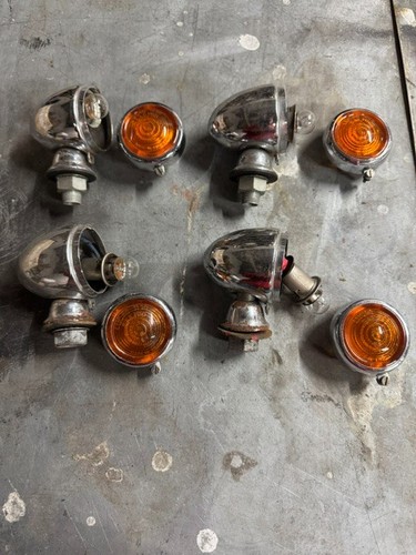 Lucas chrome side lights 1130 - chrome,