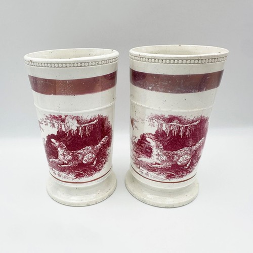 Pair staffordshire porcelain - staffordshire,