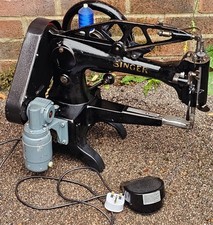 Electric Singer 29k58 Walking foot Antique Industrial Leather Patcher machine