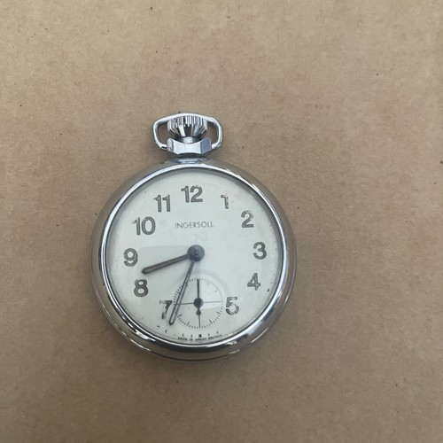 Vintage chrome metal ingersoll - vintage,