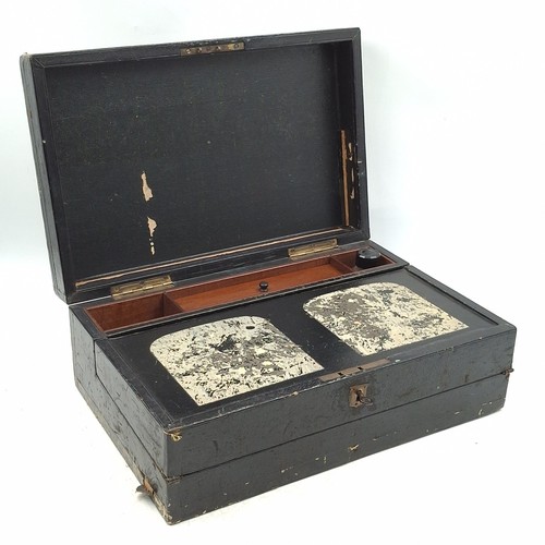 Victorian leatherette writing - victorian,