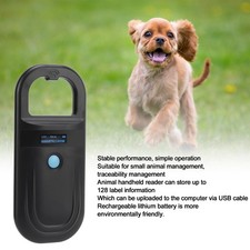 Pet Microchip Scanner Black