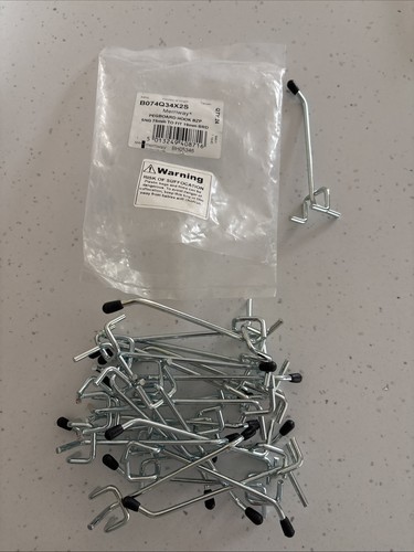 Merriway pegboard hooks - merriway, bzp