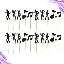  30 Pcs Music Cake Decorations Birthday Toppers for Cakes Note Picks