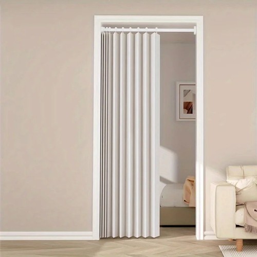 Pvc folding door oak effect - pvc,