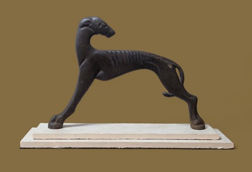 Antique art deco greyhound - deco,