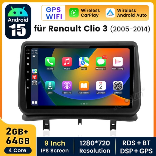 For renault clio 2005 2014 - 9"for, 3