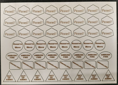 Battlegroup reaction tokens - reaction,