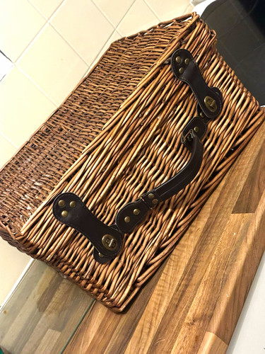 Wicker picnic basket - picnic, hamper