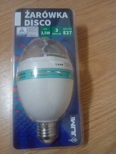 Disco light bulb - 2.5w, e27
