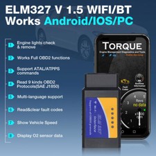 ELM327 EOBD Bluetooth Diagnostic OBD2 Car Engine Scanner Tool Fault Code Reader